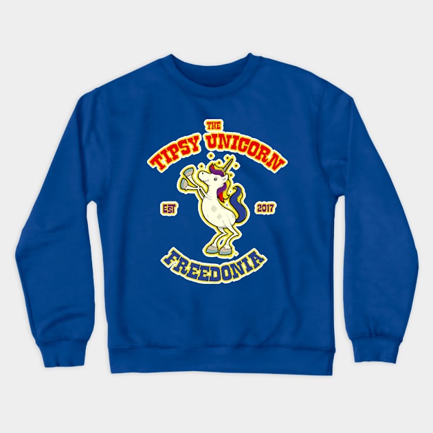 The Tipsy Unicorn - From Despicable Me 3 Crewneck Sweatshirt by hauntedjack